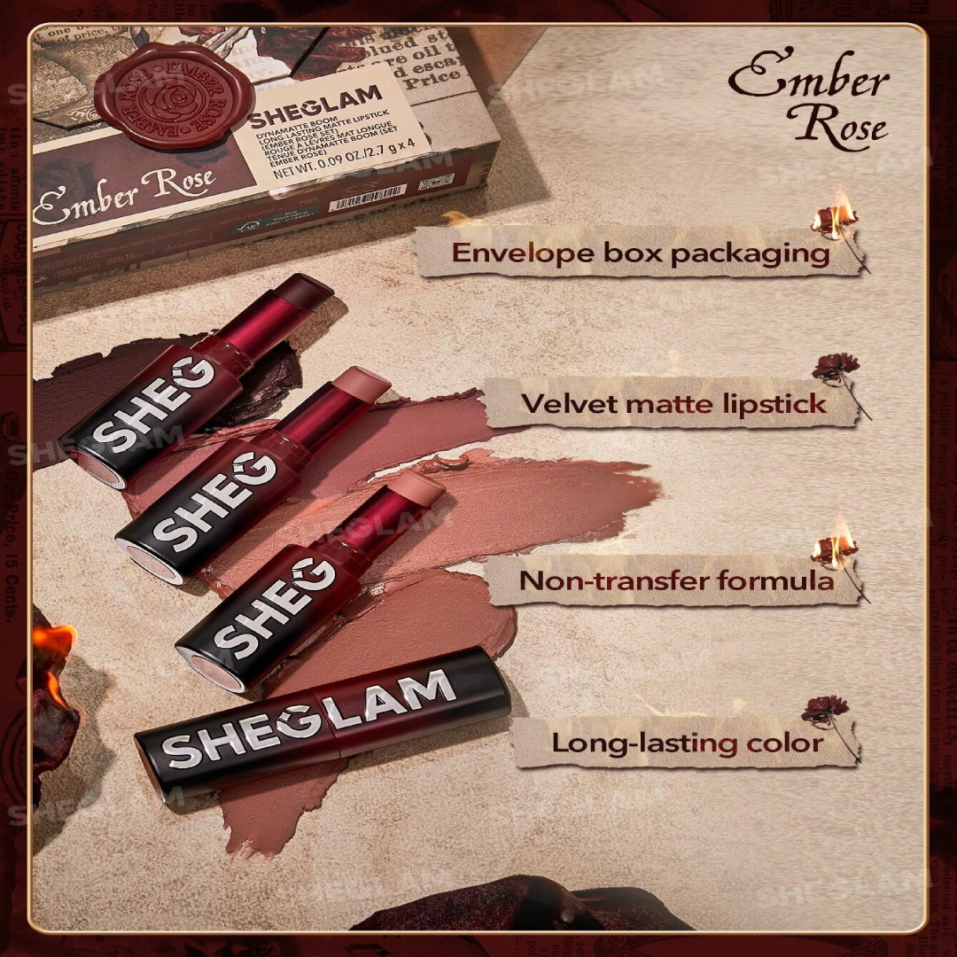 SHEGLAM Dynamatte Boom Lipstick Set