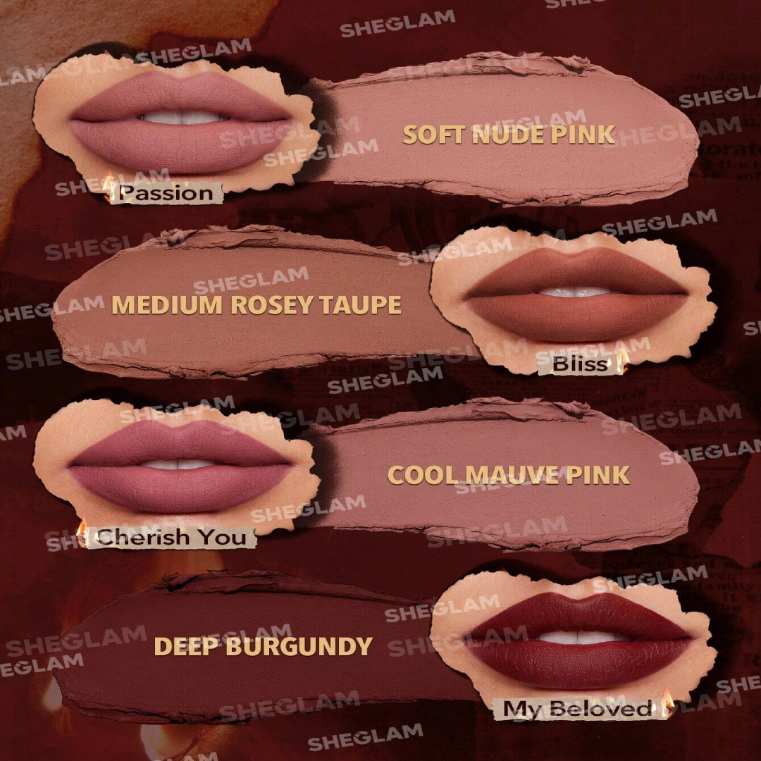 SHEGLAM Dynamatte Boom Lipstick Set