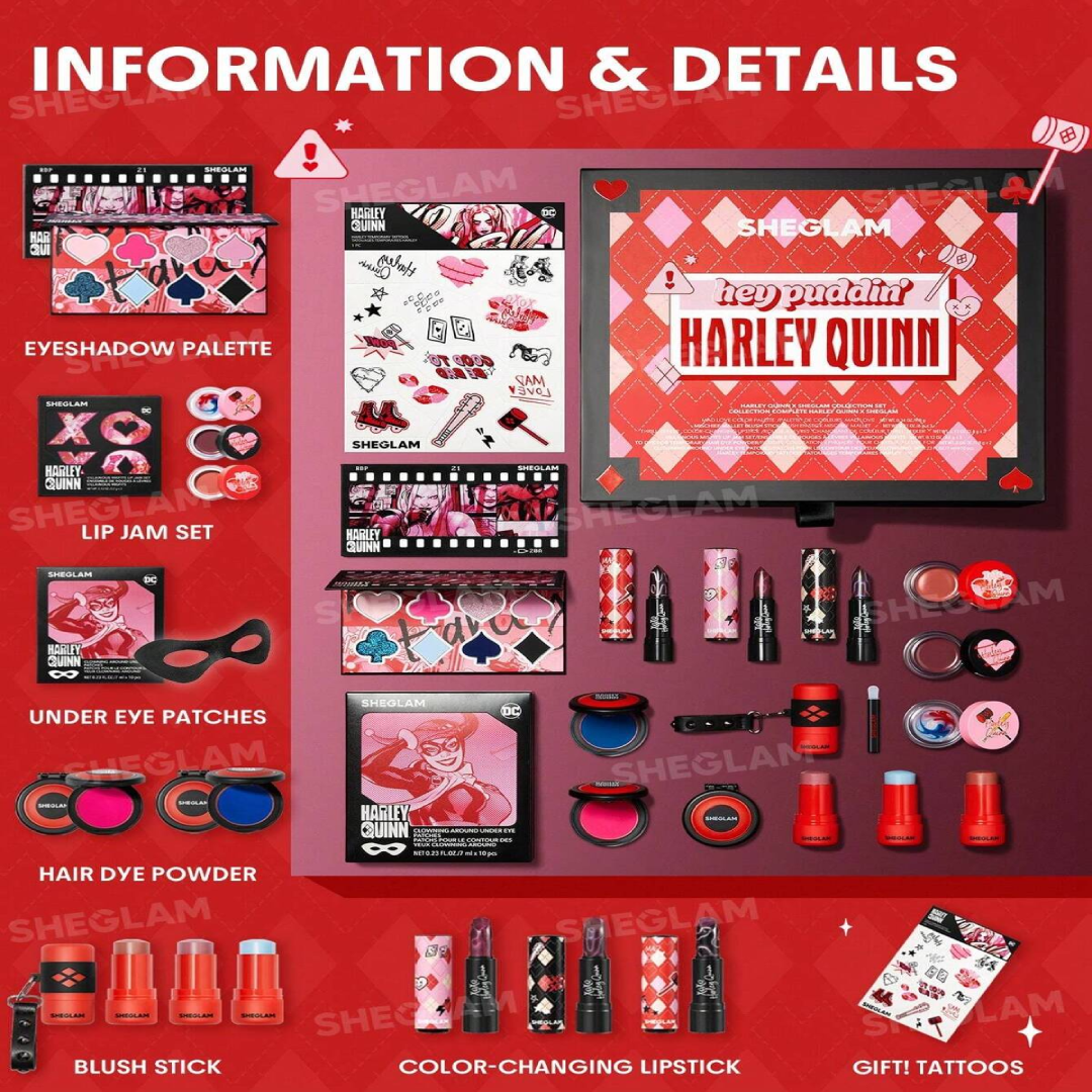 Harley Quinn × SHEGLAM Collection Set