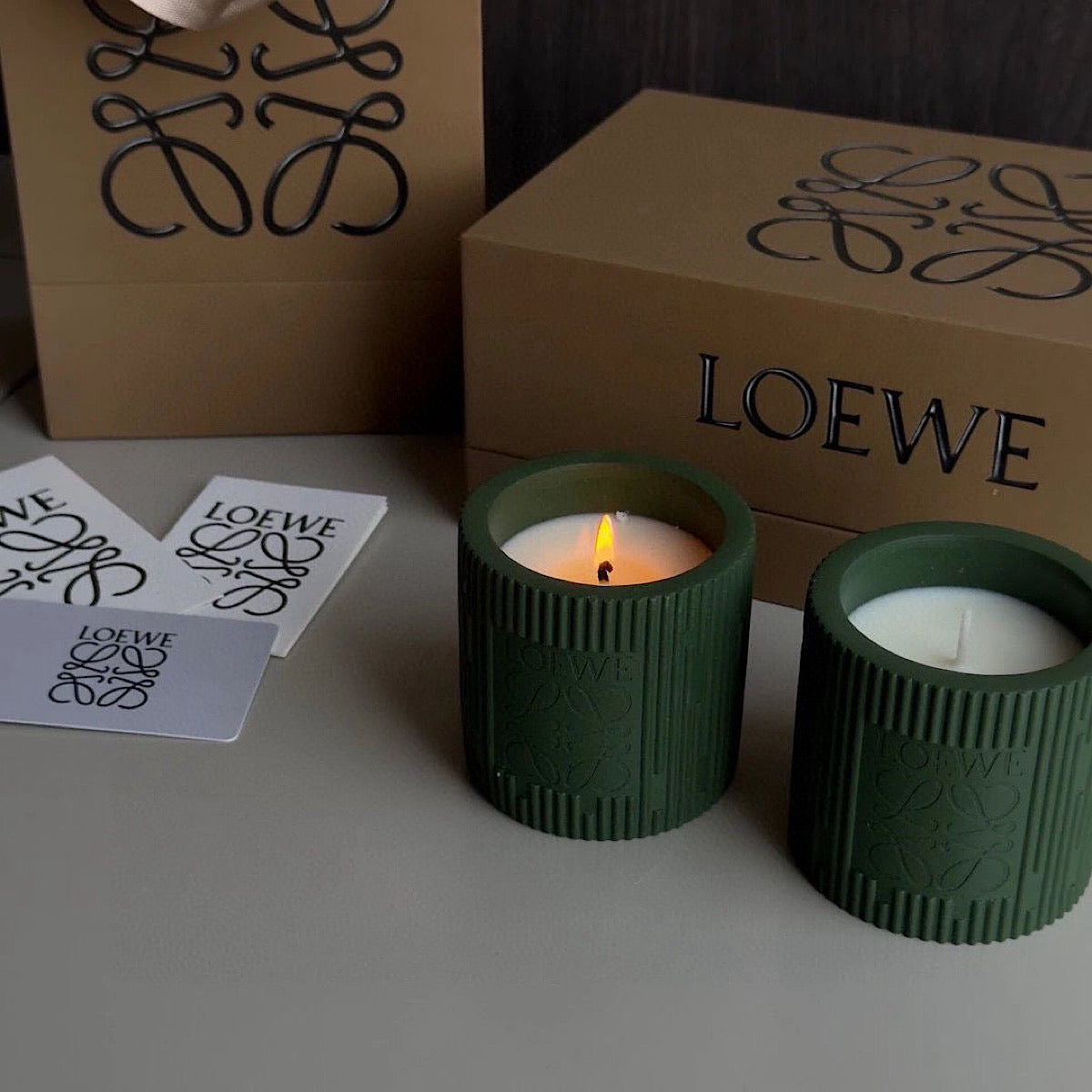 Loewe Green Candle Set