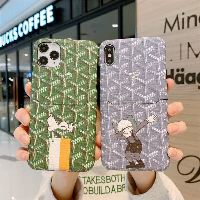 Goyard Phone Case for iPhone 11 & 12 & 13 Versions