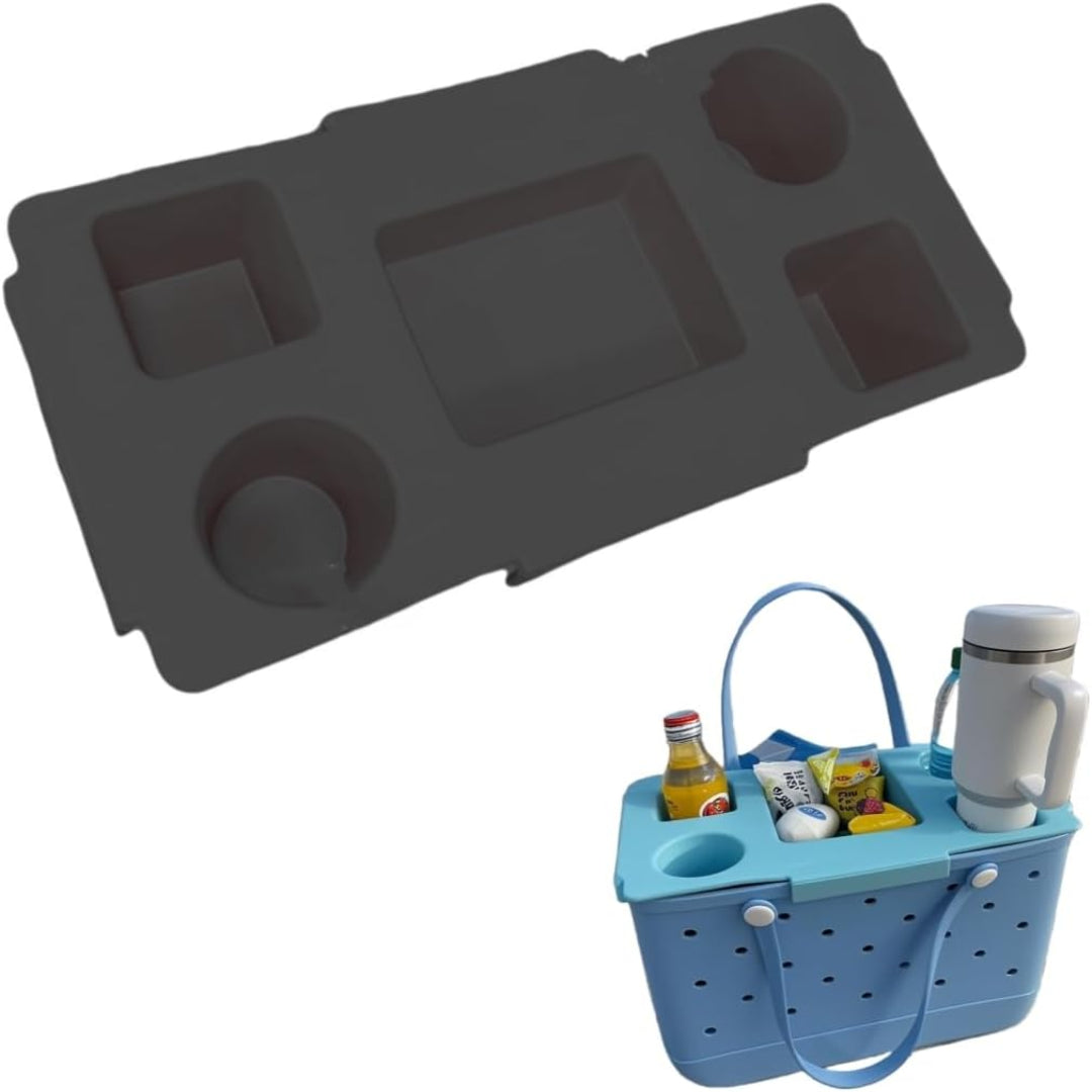 Silicone Tote Bag Organizer Insert with Multi-Compartment Design