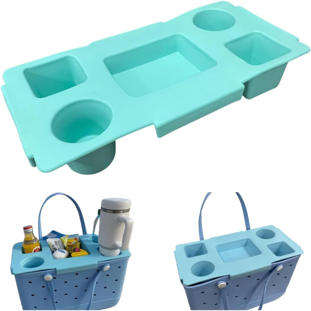 Silicone Tote Bag Organizer Insert with Multi-Compartment Design