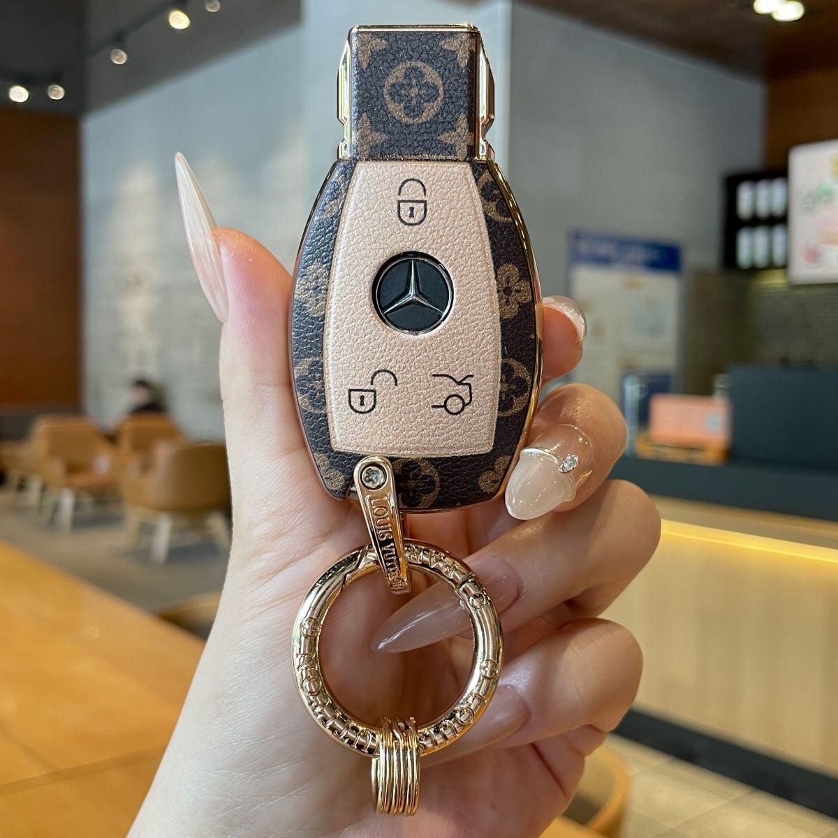 Louis Vuitton Mercedes key cover. - Blend Gifts