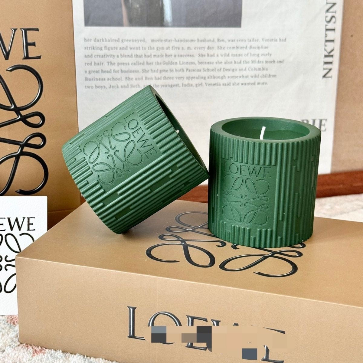 Loewe Green Candle Set