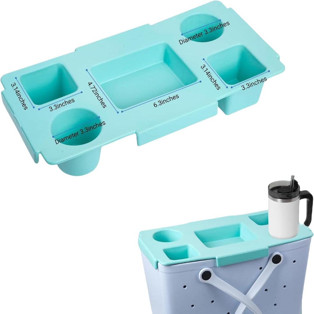 Silicone Tote Bag Organizer Insert with Multi-Compartment Design