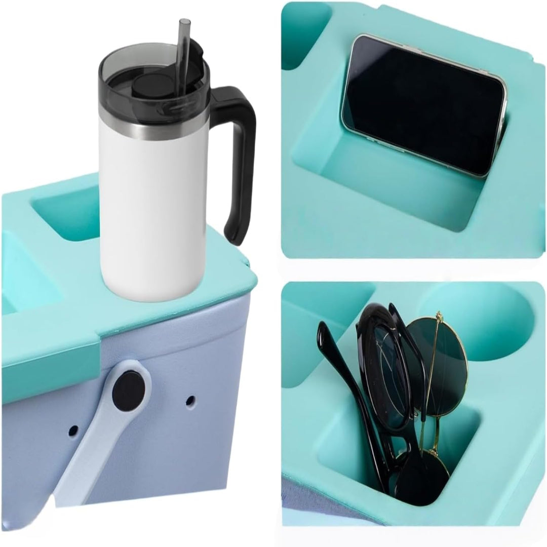 Silicone Tote Bag Organizer Insert with Multi-Compartment Design