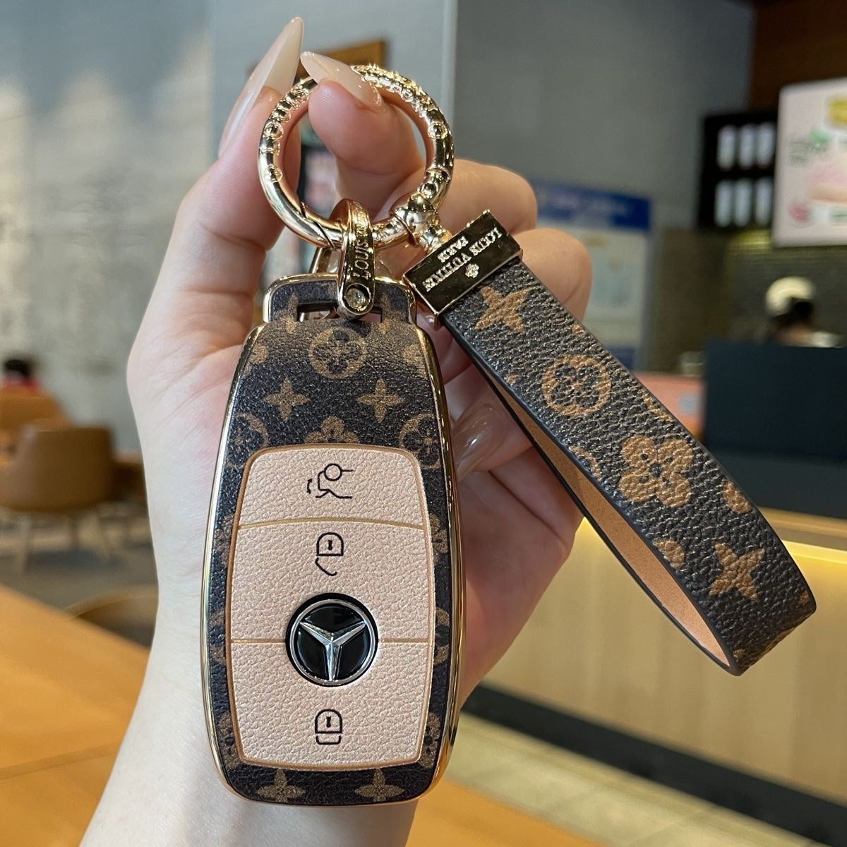 Louis Vuitton Mercedes key cover. - Blend Gifts