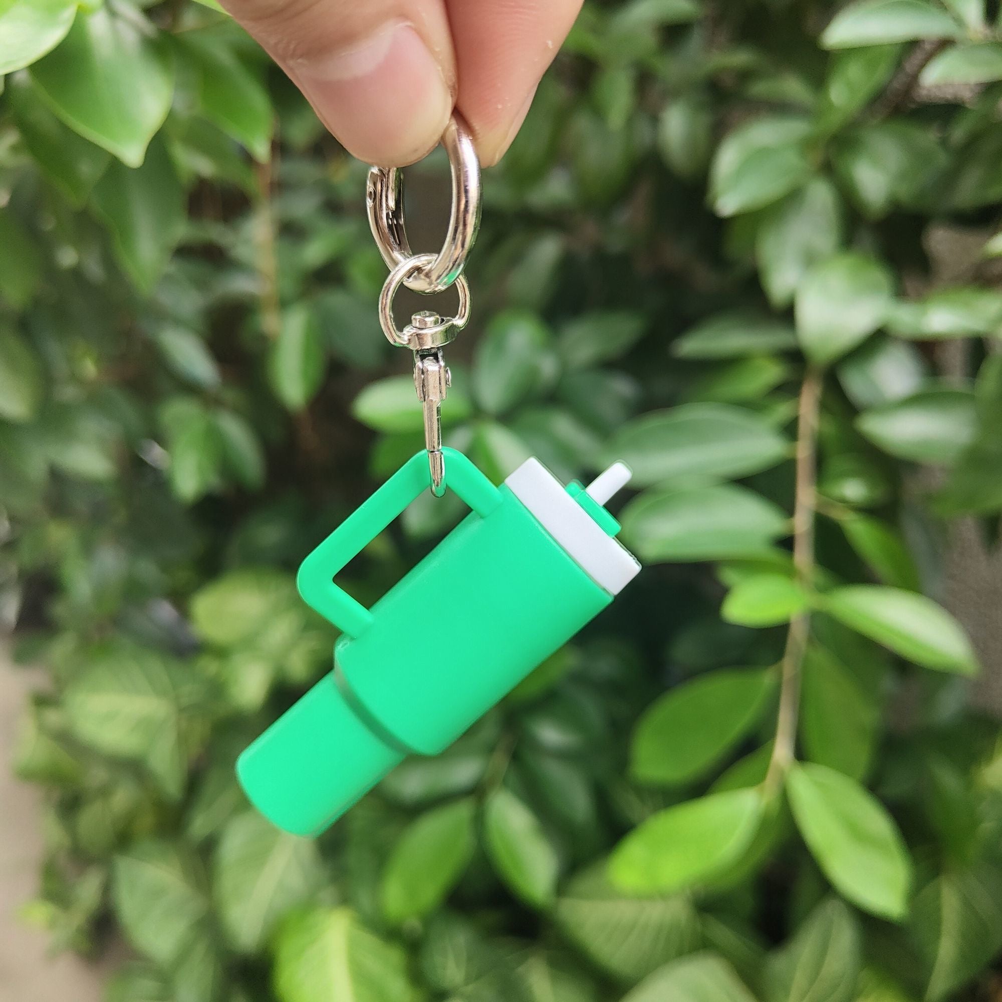 Ice cup cute small bottle keychain & lipstick holder.