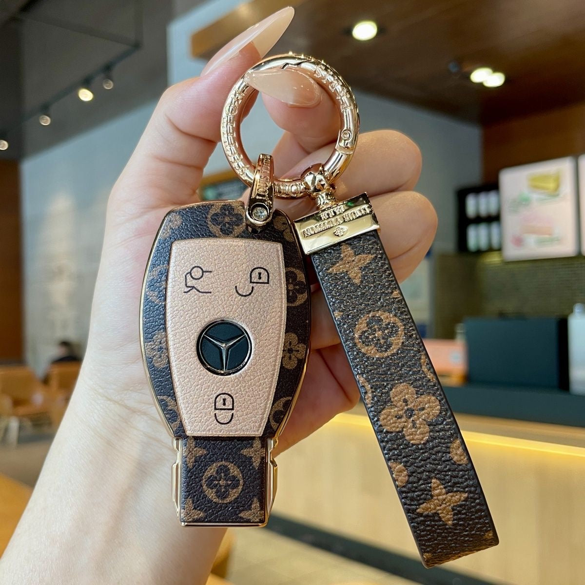 Louis Vuitton Mercedes key cover. - Blend Gifts