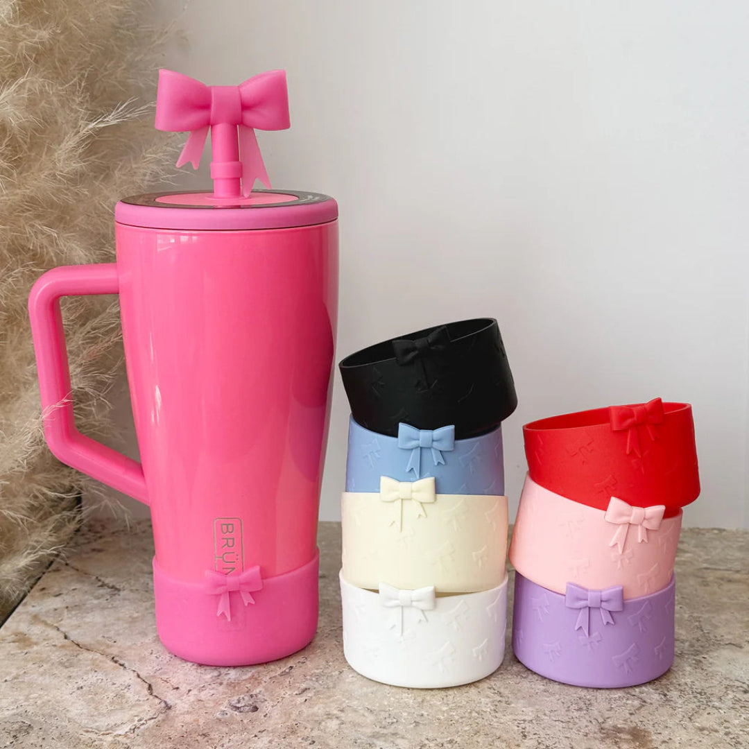 Silicone Tumbler Boot with Bow