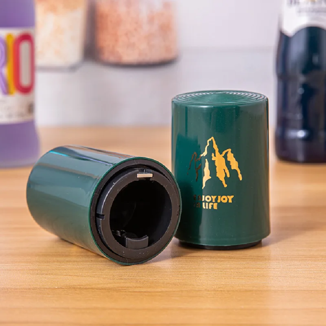 Automatic Pop-Up Can Lid Opener with Metallic Finish