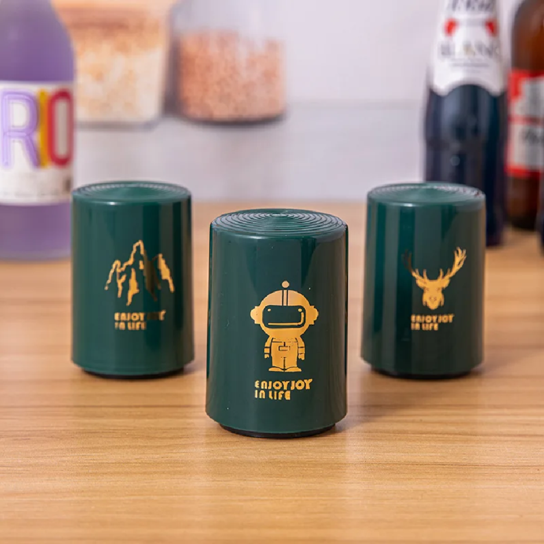 Automatic Pop-Up Can Lid Opener with Metallic Finish
