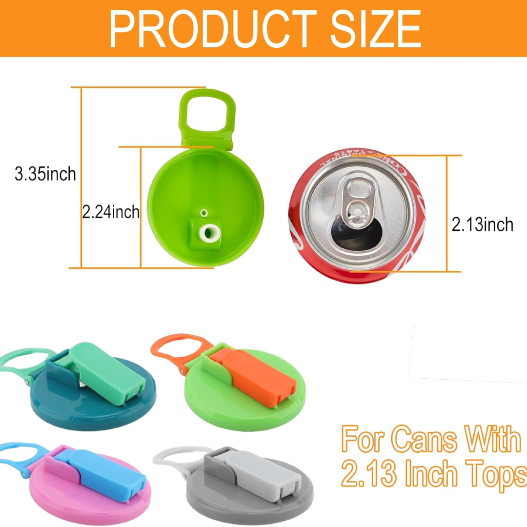 Reusable Can Lid with Straw