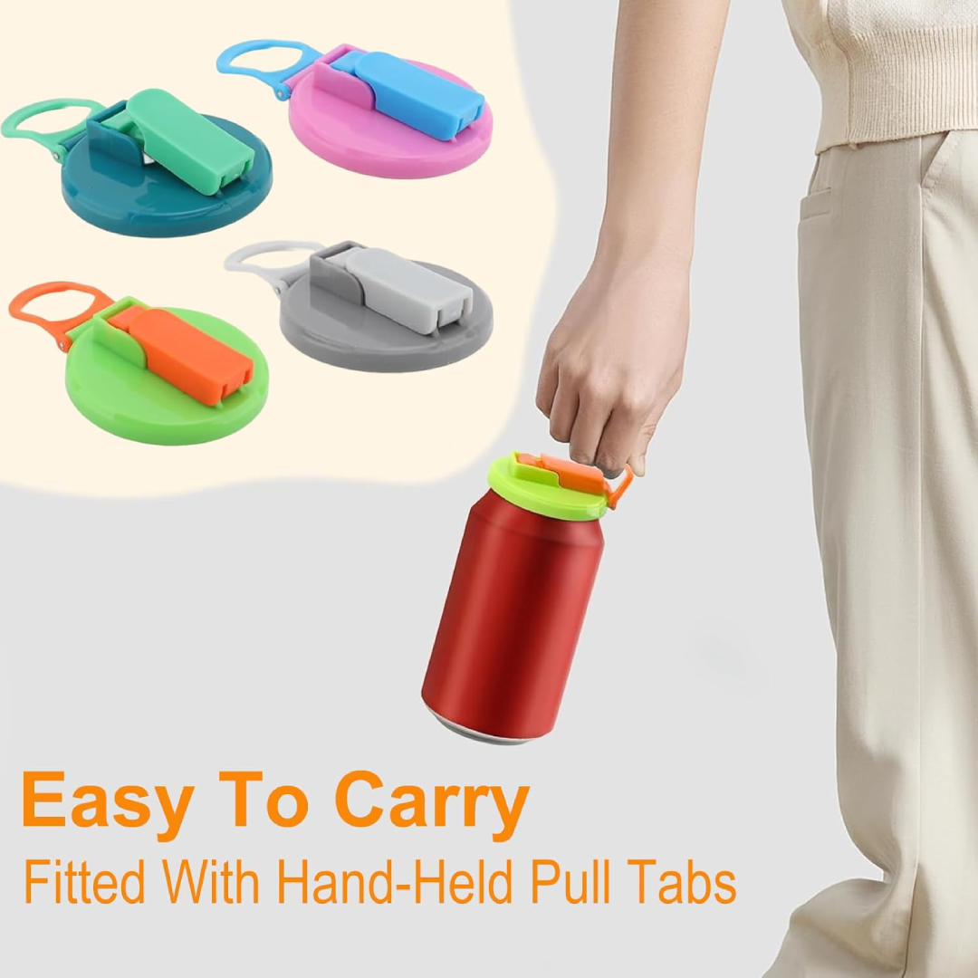 Reusable Can Lid with Straw