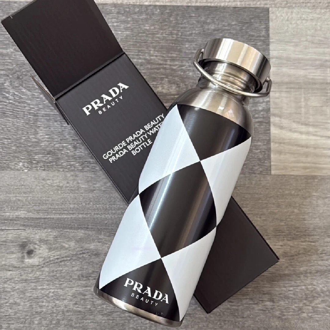 Prada Beauty Stainless Steel Water Bottle
