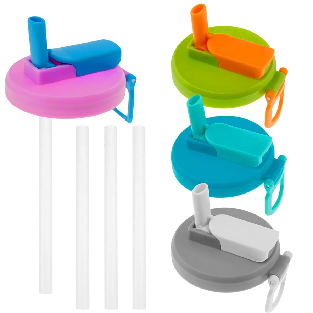 Reusable Can Lid with Straw