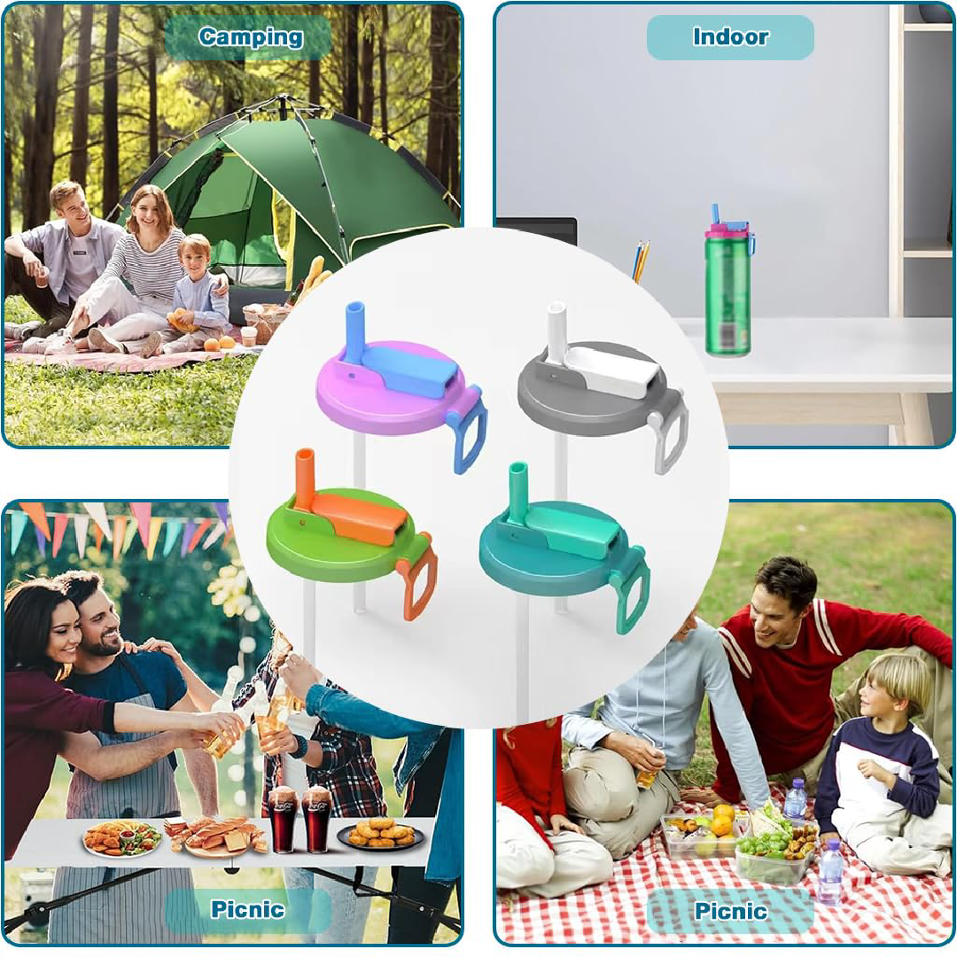 Reusable Can Lid with Straw