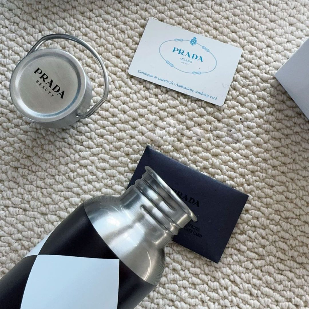 Prada Beauty Stainless Steel Water Bottle