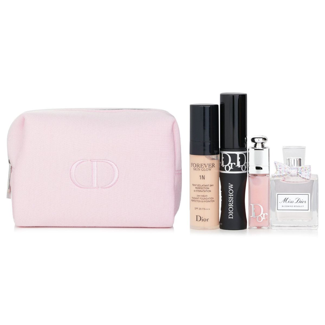 Dior Cosmetics Fragrance 4-Piece Set with Makeup Bag