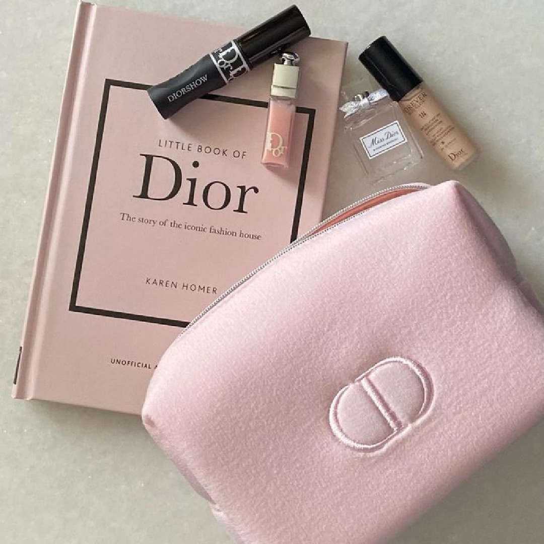 Dior Cosmetics Fragrance 4-Piece Set with Makeup Bag