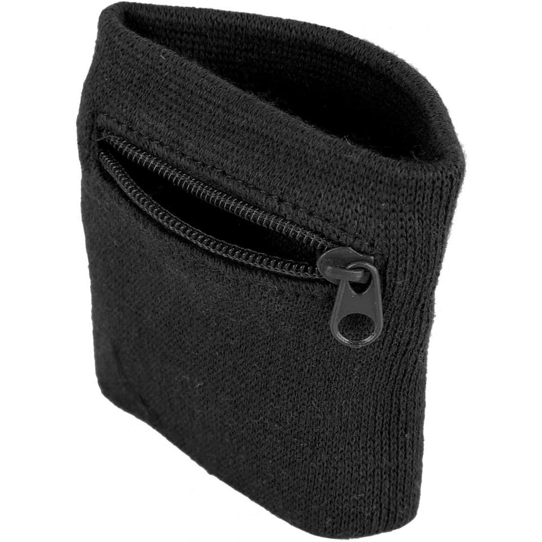 A wristband with a zipper