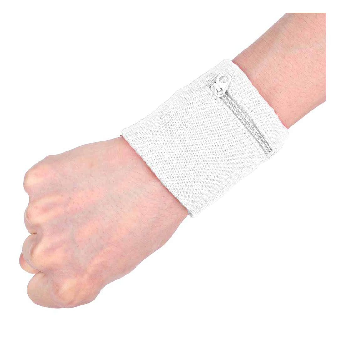 A wristband with a zipper