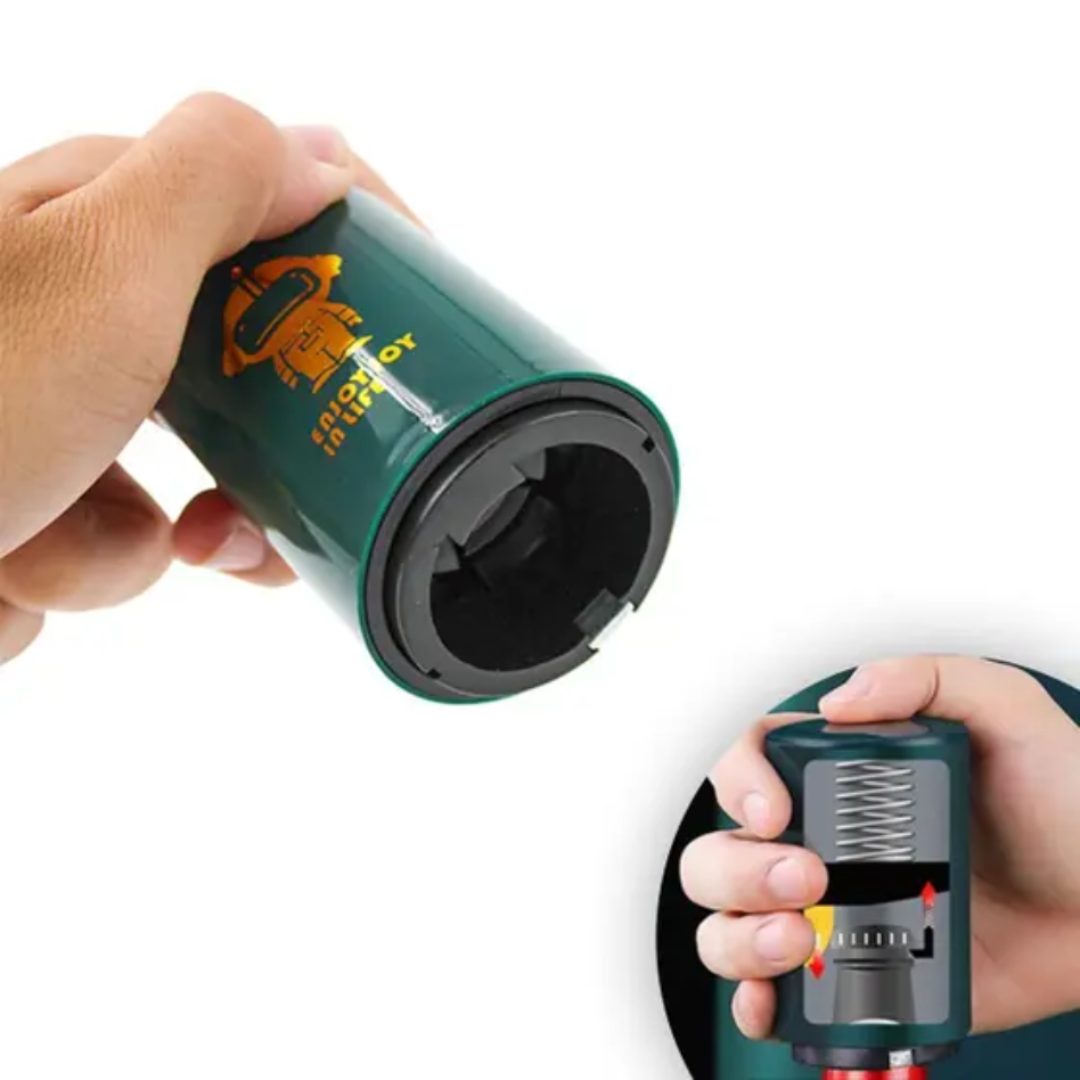 Automatic Pop-Up Can Lid Opener with Metallic Finish