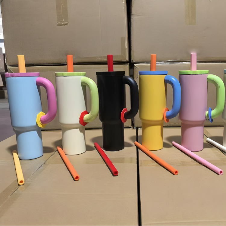 Vibrant reusable tumblers