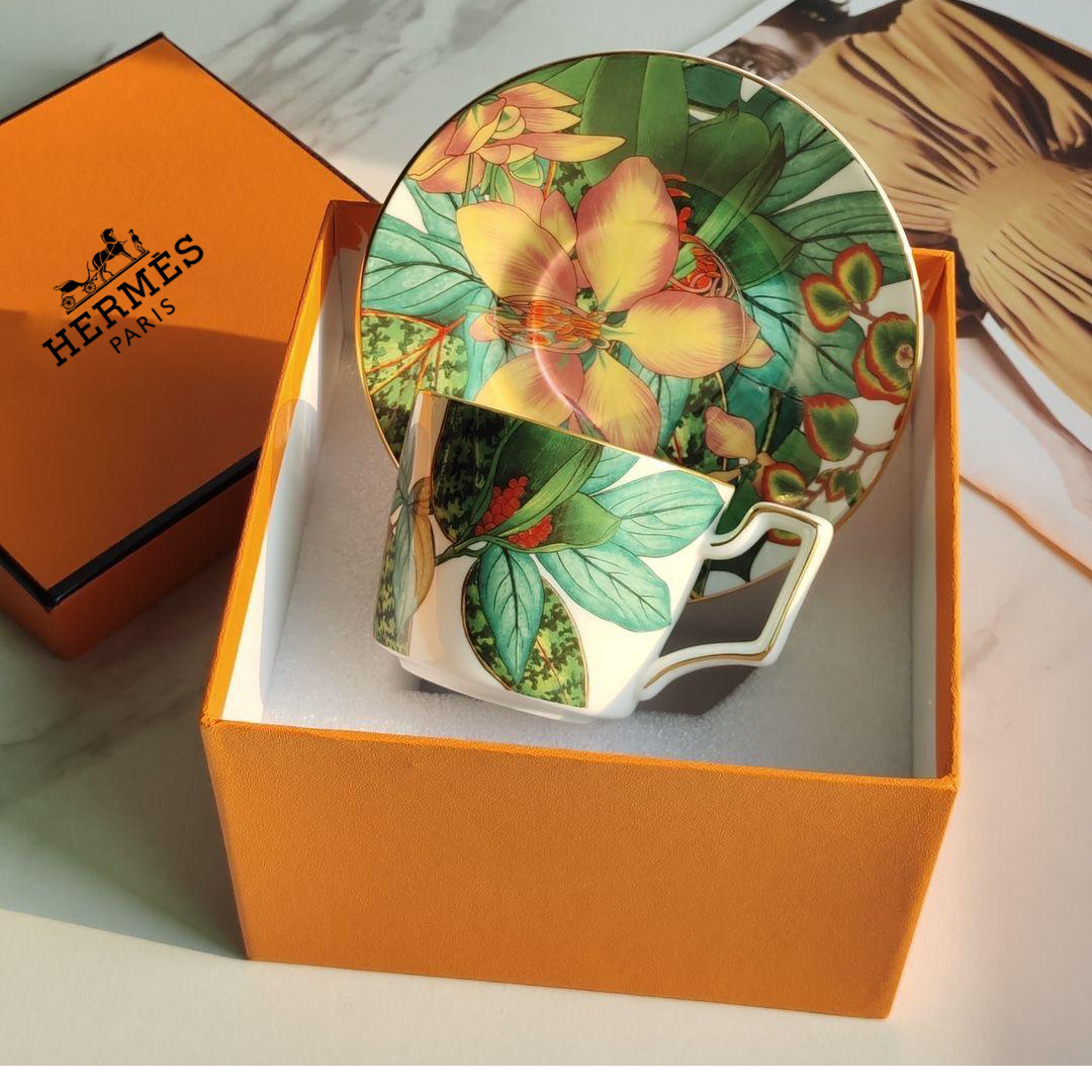 Hermès luxury floral porcelain