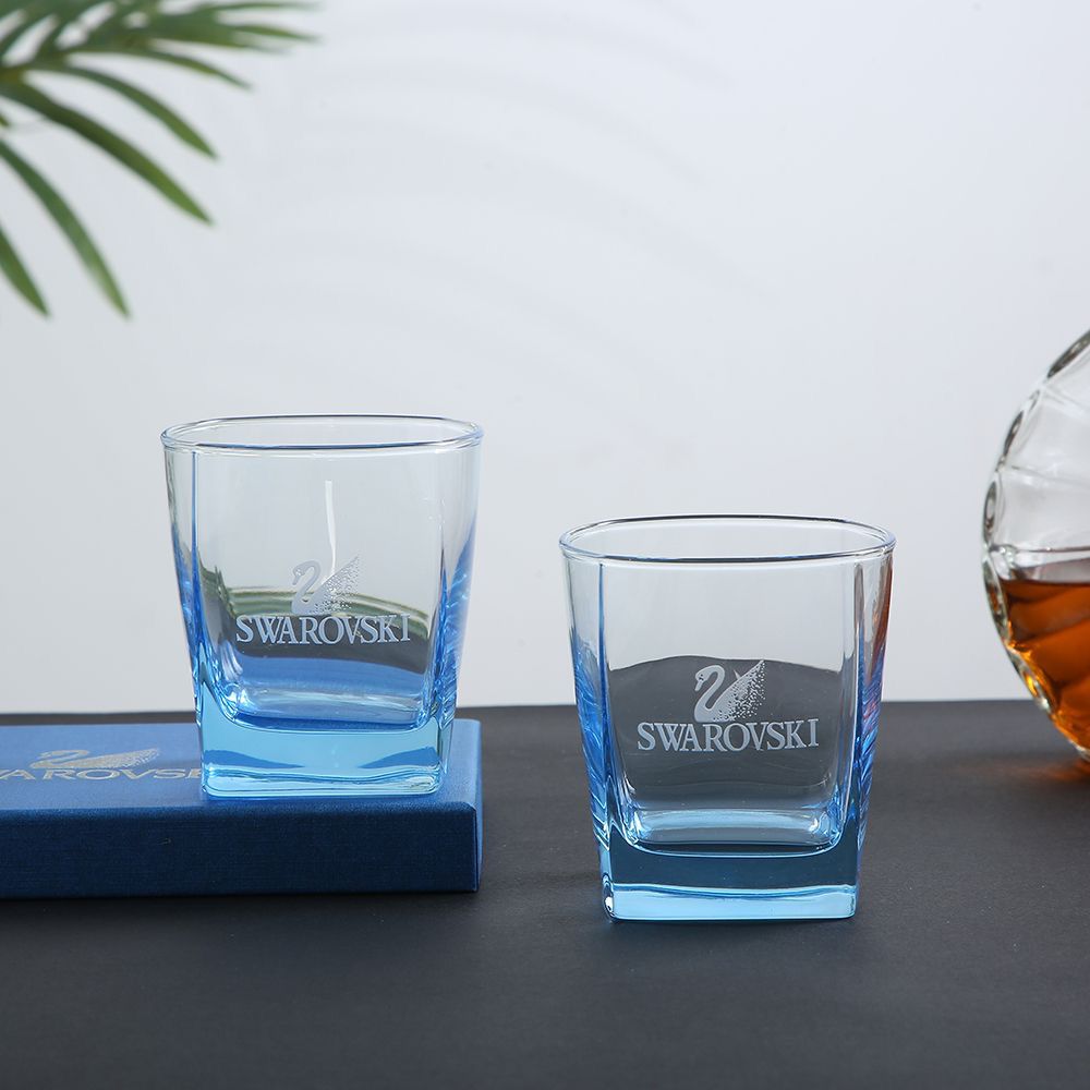 Swarovski two iridescent glass