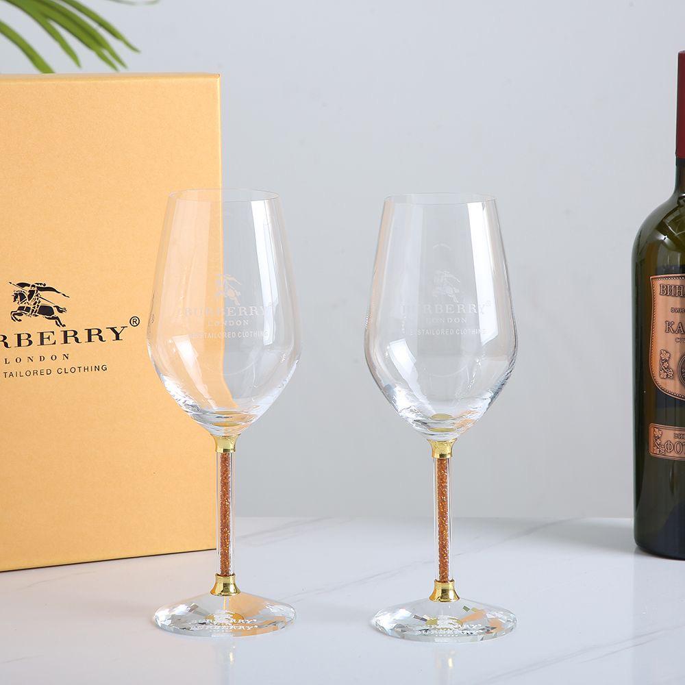 Burberry wine glasses set