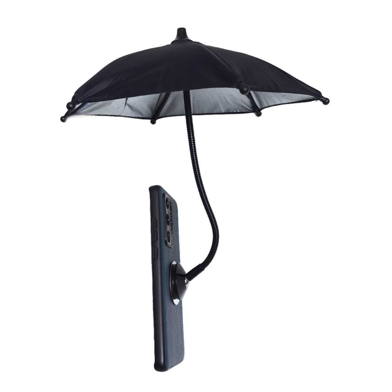 Mini magnetic umbrella phone