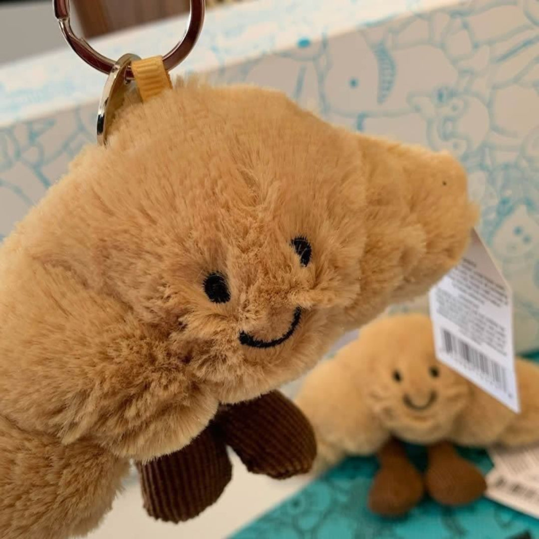 Jelly cat Croissant Toy Keychain