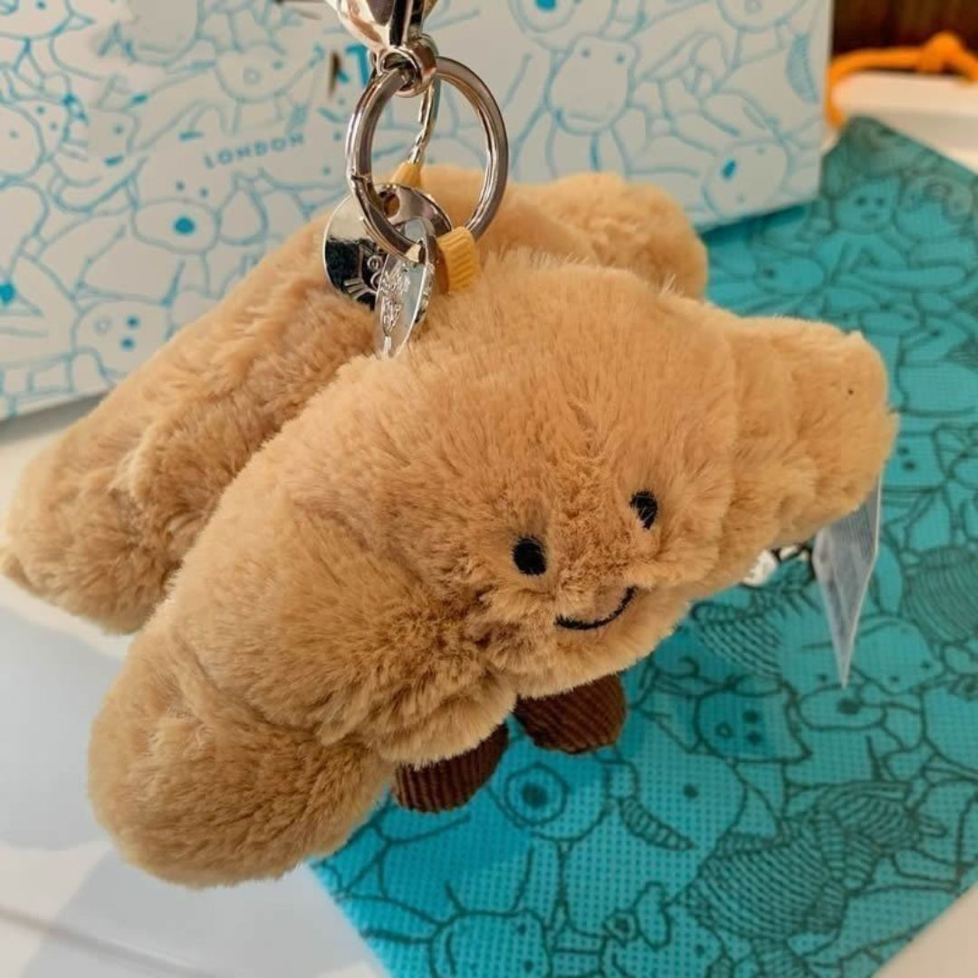 Jelly cat Croissant Toy Keychain