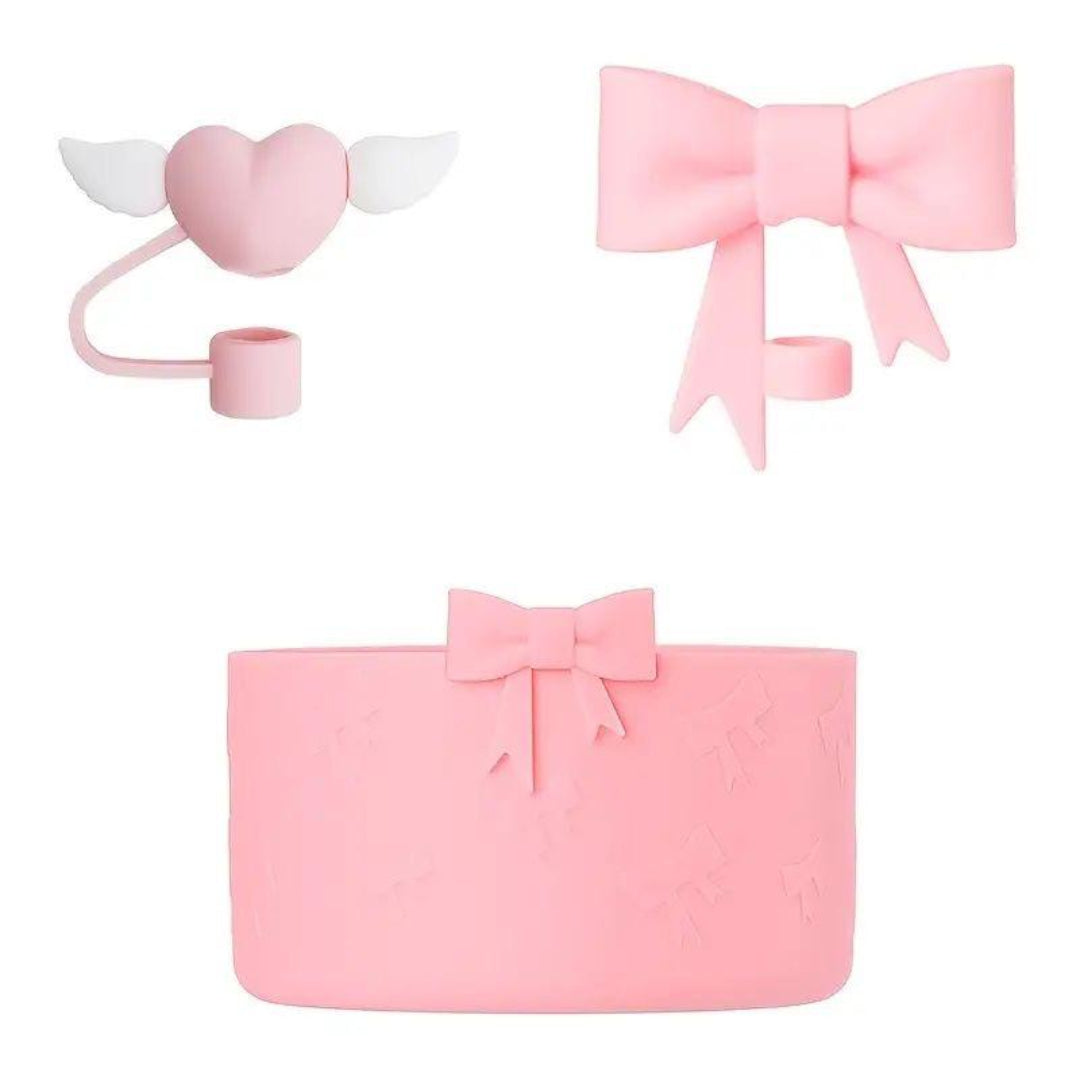 Elegant Silicone Bow Accessory Set