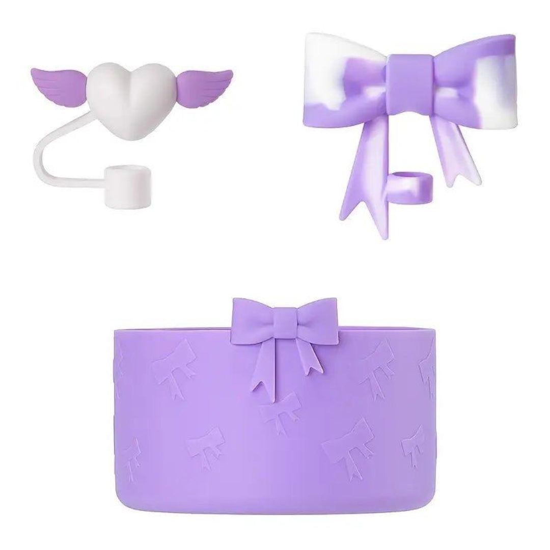 Elegant Silicone Bow Accessory Set