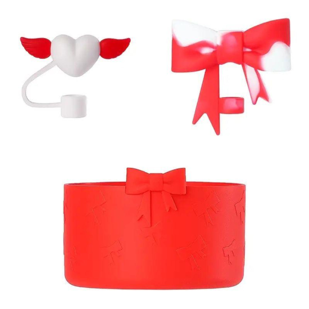 Elegant Silicone Bow Accessory Set