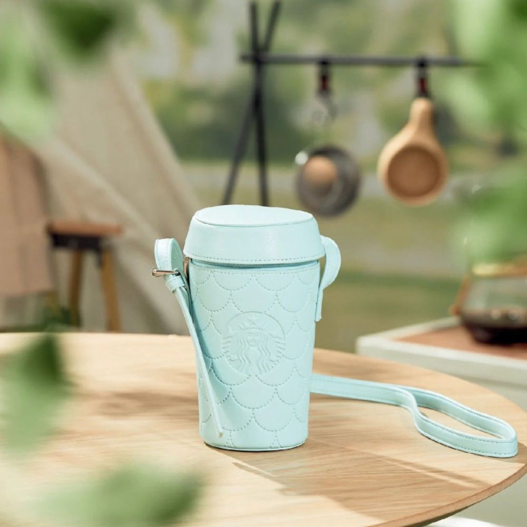 Cup-Shaped Crossbody Bag with Zipper Closure