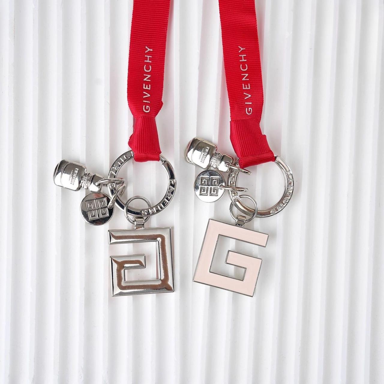 Givenchy Pink Metal Keychain