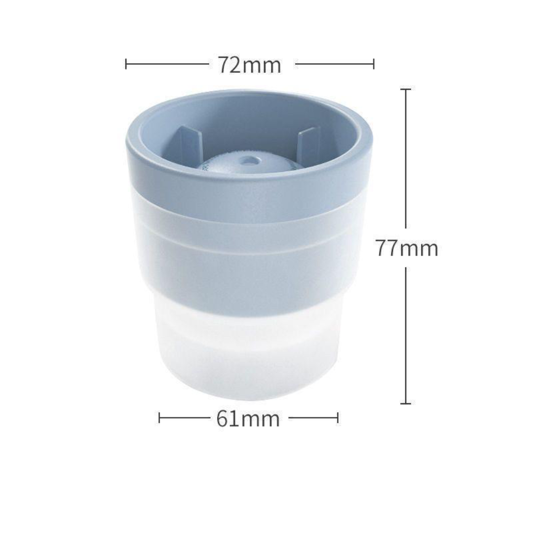 A mold for making large ice balls