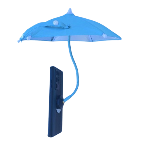 Mini magnetic umbrella phone