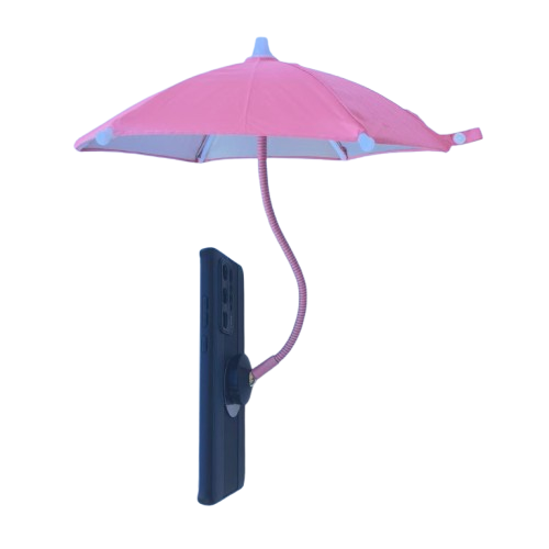 Mini magnetic umbrella phone