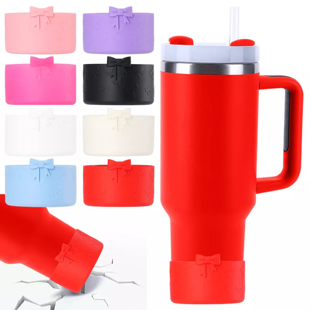 Silicone Tumbler Boot with Bow