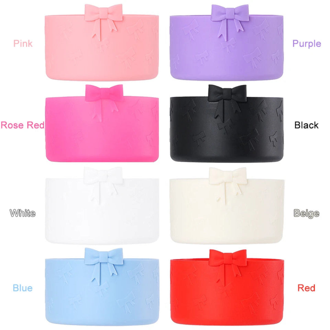 Silicone Tumbler Boot with Bow