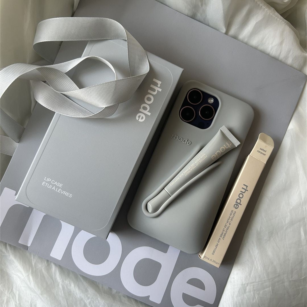 rhode phone case + lipstick rhode phone case + lipstick
