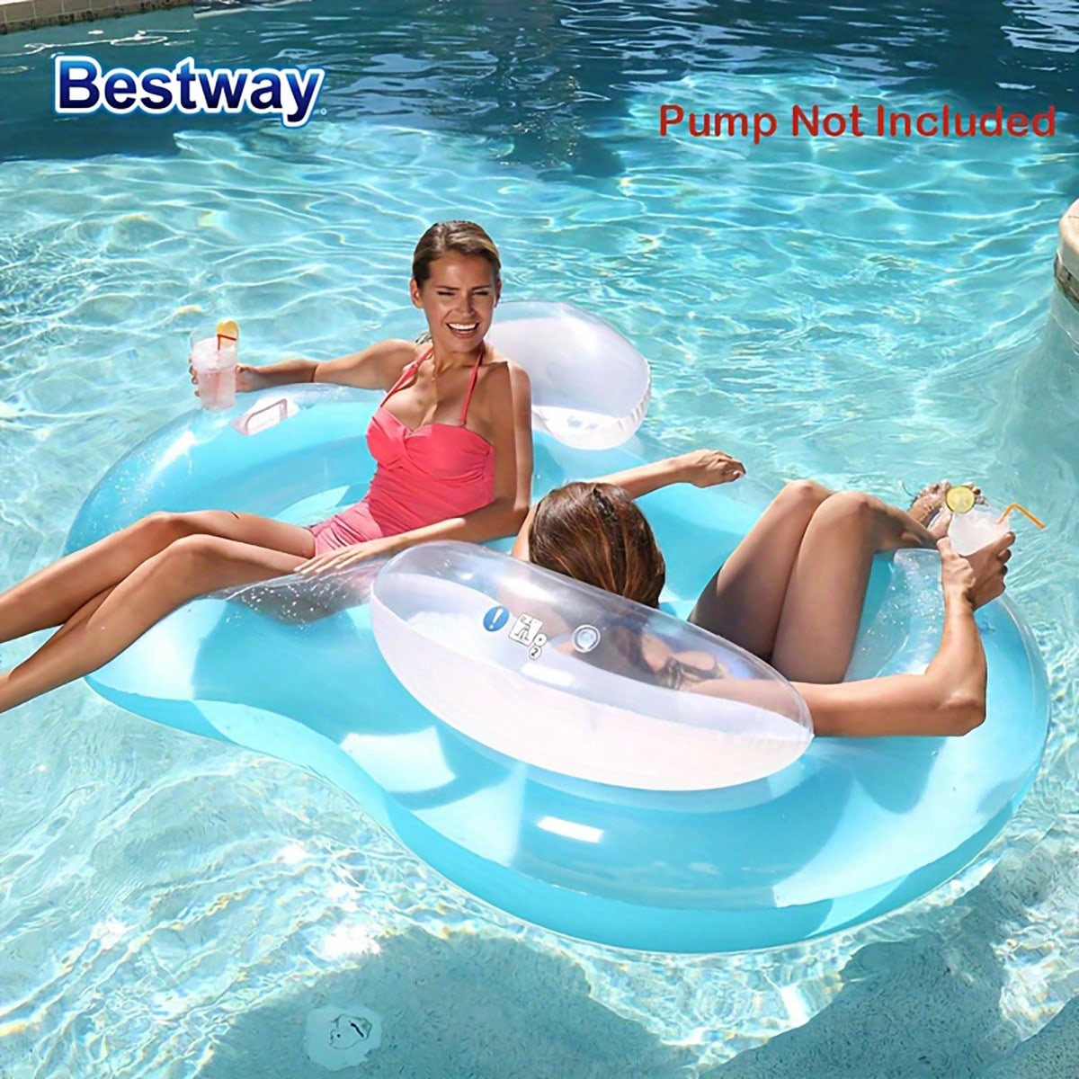 Bestway 43009 Double Pillow Octagonal Floating Ring