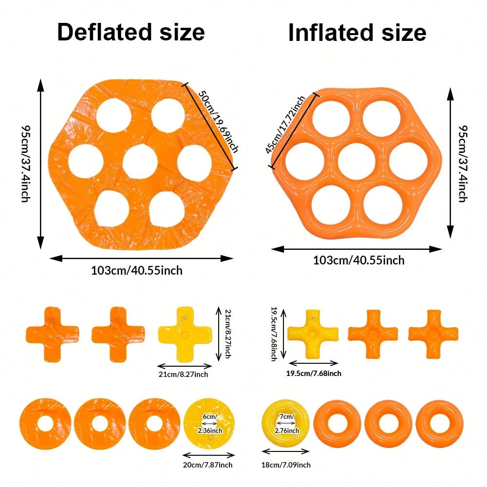 1 Set Inflatable Hexagon Toss Toys