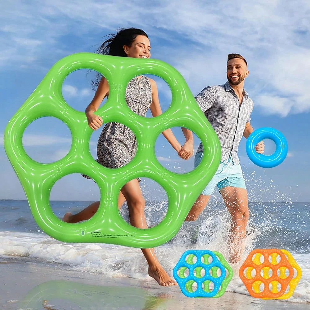 1 Set Inflatable Hexagon Toss Toys