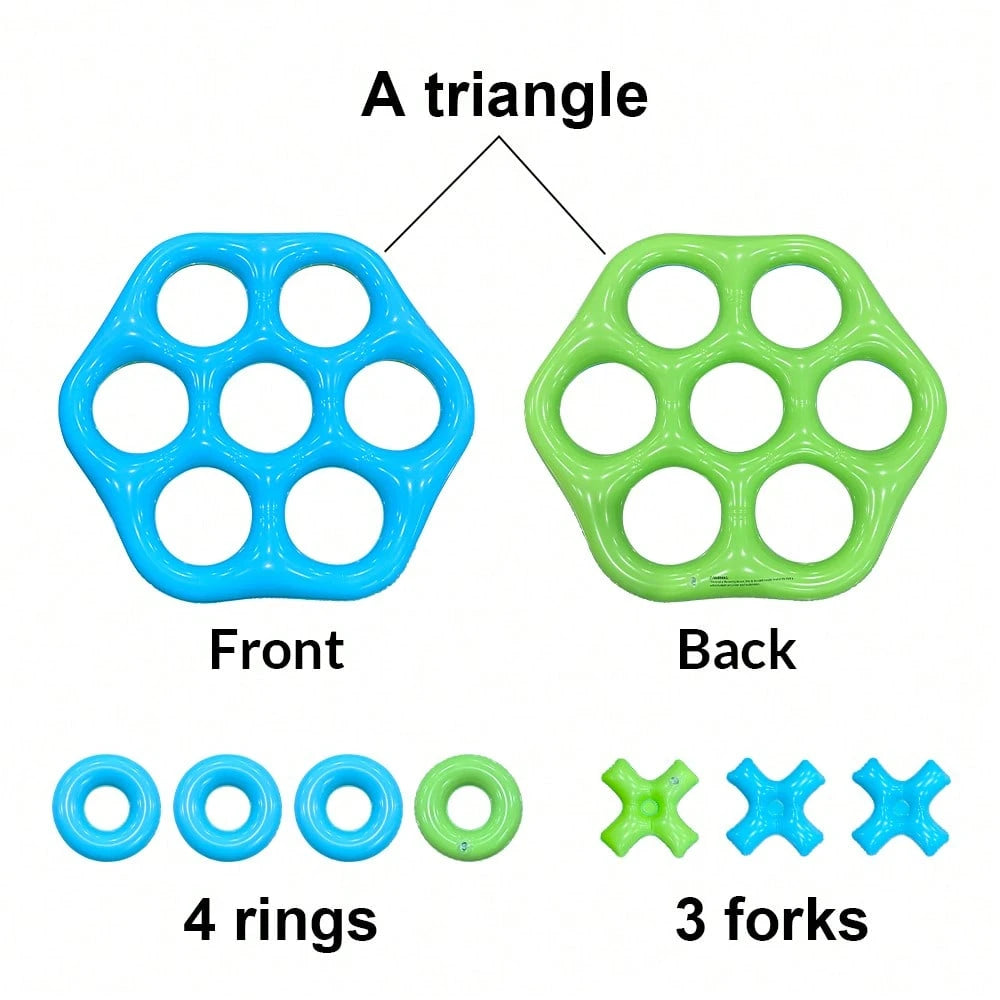 1 Set Inflatable Hexagon Toss Toys